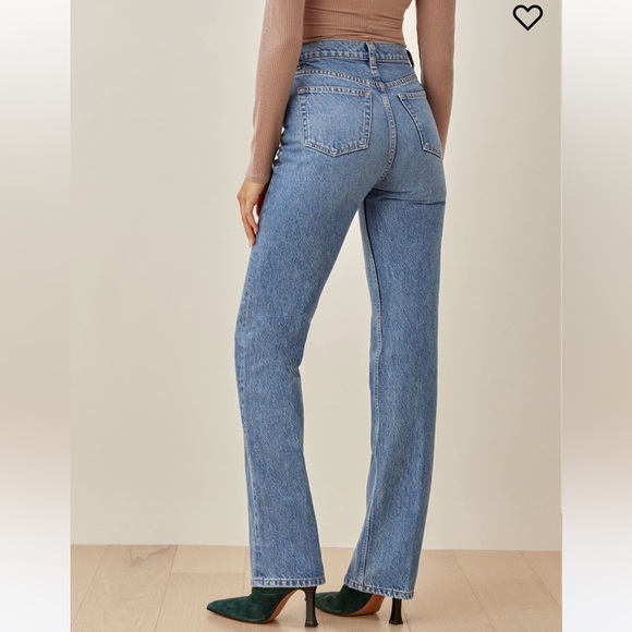 ๐ Fall Sale! ๐ Reformation Cynthia Long Jean, Size 26 - Picture 2 of 5